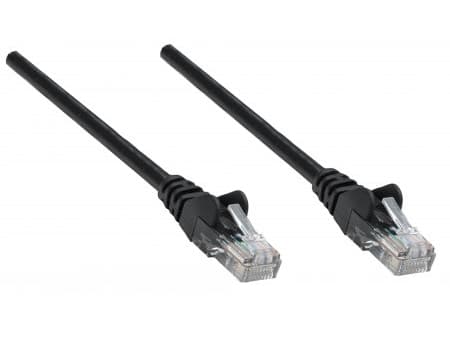 Intellinet 739795, 0,25 m, Cat6, S/FTP (S-STP), RJ-45, RJ-45, Sort
