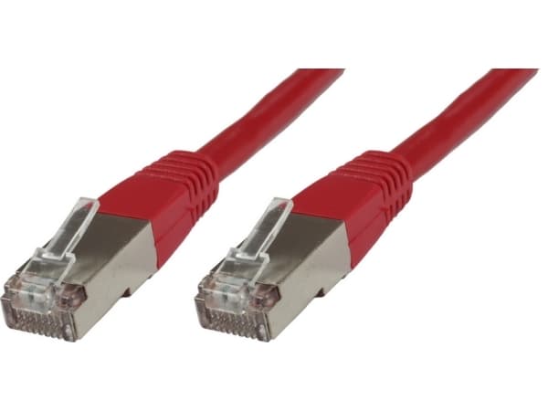 MicroConnect - Verkkokaapeli - RJ-45 (uros) - RJ-45 (uros) - 20 m - SFTP, PiMF - CAT 6 - halogeeniton, kerrattu - punainen