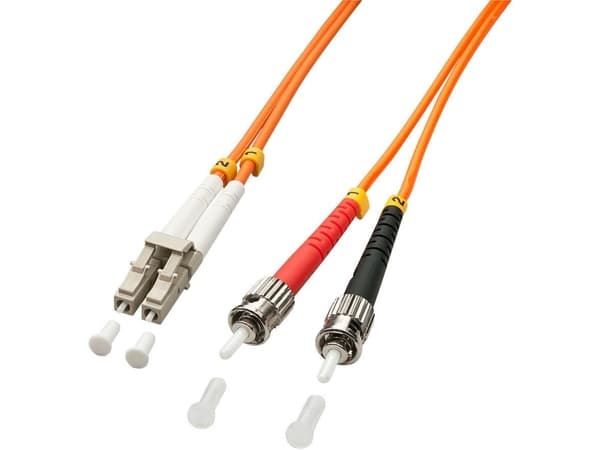 Lindy 46491 fiberoptisk kabel 2 m LC ST OM2 Oransje