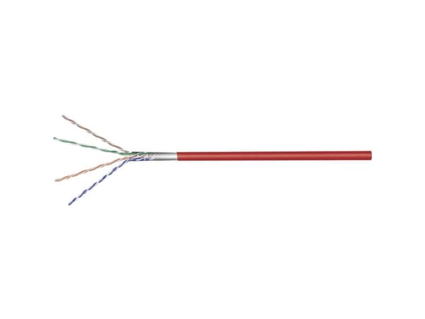 Goobay 93269, 100 m, Cat5e, F/UTP (FTP), Rød