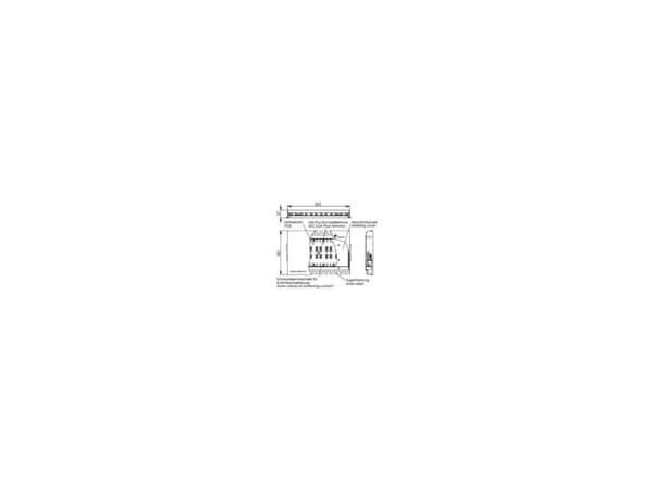 Telegärtner Multi 6x VM 8-8 - Kontaktblokk - veggmonterbar - CAT 7 - lysegrå, RAL 7035