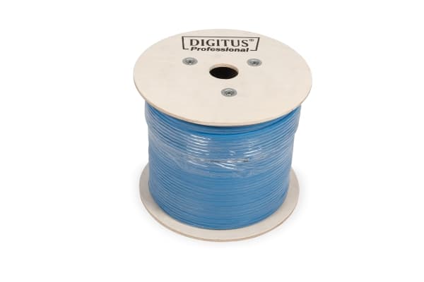 DIGITUS Professional - Irtokaapeli - 500 m - UTP - CAT 6a - halogeeniton - vaaleansininen, RAL 5012