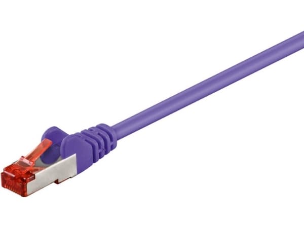 MicroConnect - Verkkokaapeli - RJ-45 (uros) - RJ-45 (uros) - 2 m - SFTP, PiMF - CAT 6 - halogeeniton - violetti