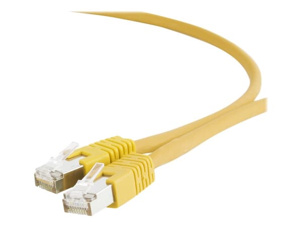 Gembird - Koblingskabel - RJ-45 (hann) til RJ-45 (hann) - 1.5 m - S/FTP - CAT 6a - med støvel, formstøpt - gul