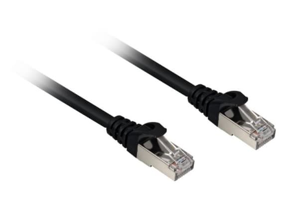 Sharkoon - Koblingskabel - RJ-45 (hann) til RJ-45 (hann) - 1 m - CAT 6a - svart