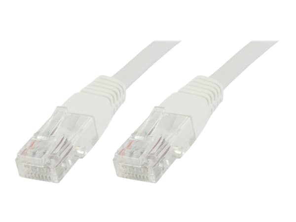 MicroConnect - Verkkokaapeli - RJ-45 (uros) - RJ-45 (uros) - 10 m - UTP - CAT 5e - säikeistetty - valkoinen (10 kpl pakkaus)