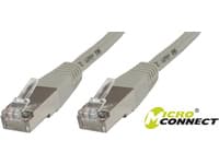 MicroConnect - Verkkokaapeli - RJ-45 (uros) RJ-45 (uros) - 25 cm - suojattu kierretty parikaapeli (SSTP) - CAT 6 - halogeeniton - harmaa - harmaa