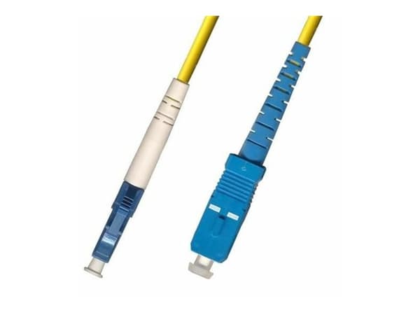 MicroConnect - Nettverkskabel - SC/UPC-enkeltmodus (hann) til LC/UPC-enkeltmodus (hann) - 1 m - fiberoptisk - 9 / 125 micron - OS1/OS2 - halogenfri -