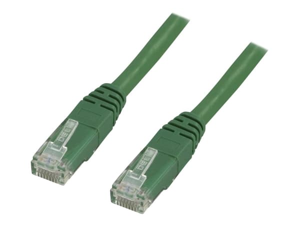 DELTACO - Patch-kabel - RJ-45 (hane) till RJ-45 (hane) - 1 m - UTP - CAT 6 - grön