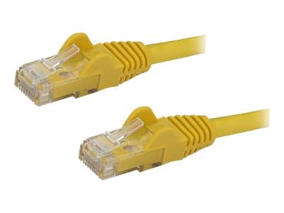 StarTech.com Cat6 Ethernet patchkabel med hakfria RJ45-kontakter - 0,5 m, gul