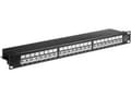 Pikkukuva 4 / 4: Microconnect PP-022, RJ-45, Cat6a, Musta, Telinekiinnitys, 1U, 483 mm