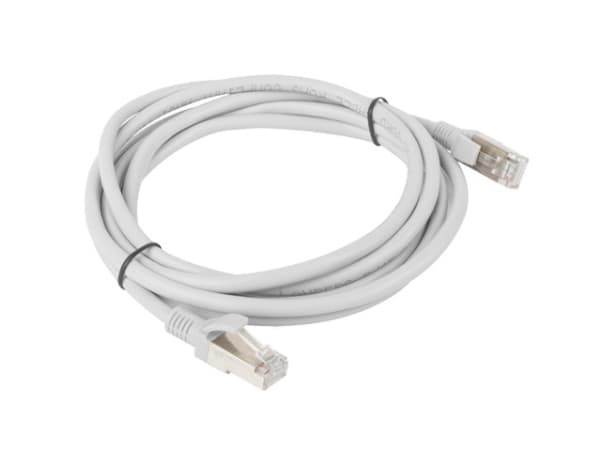 Lanberg - Patch-kabel - RJ-45 (hane) till RJ-45 (hane) - 2 m - FTP - CAT 5e - tvinnad - RAL 7035, grå