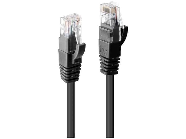 Lindy 48079, 3 m, Cat6, U/UTP (UTP), RJ-45, RJ-45, Sort
