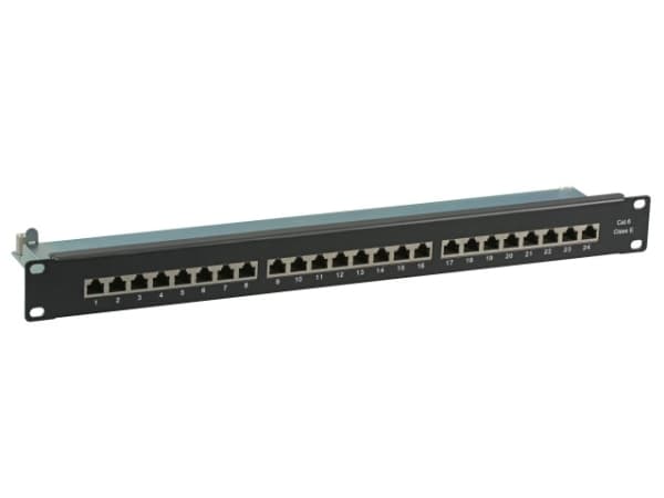 EFB Elektronik 37667SW.1M, 5000 Mbit/s, RJ-45, Gull, Sort, Rackmontering, 1U Sort