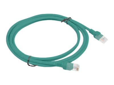 Lanberg - Liitäntäkaapeli - RJ-45 (uros) RJ-45 (uros) - 2 m - UTP - CAT 6 - muotoiltu, solmuton, säikeistetty - vihreä, RAL 6024