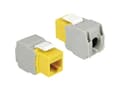 Miniatyrbilde 5 av 5: Delock Keystone module - Modulinnlegg - CAT 6 - UTP - RJ-45 - gul