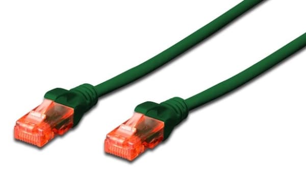 DIGITUS Professional - Liitäntäkaapeli - RJ-45 (uros) - RJ-45 (uros) - 5 m - UTP - CAT 6e - IEEE 802.3 - halogeeniton, valettu, solmuvapaa - vihreä