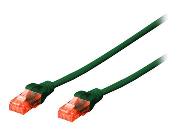DIGITUS Professional - Liitäntäkaapeli - RJ-45 (uros) - RJ-45 (uros) - 5 m - UTP - CAT 6e - IEEE 802.3 - halogeeniton, valettu, solmuvapaa - vihreä