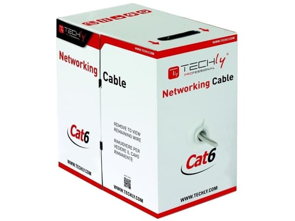 Techly ITP6-CCA-305-GY, 305 m, Cat6, U/UTP (UTP), Grå