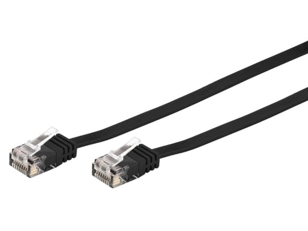 Goobay CAT6 U/UTP Flat 1m, 1m, Cat6, U/UTP (UTP), RJ-45, RJ-45