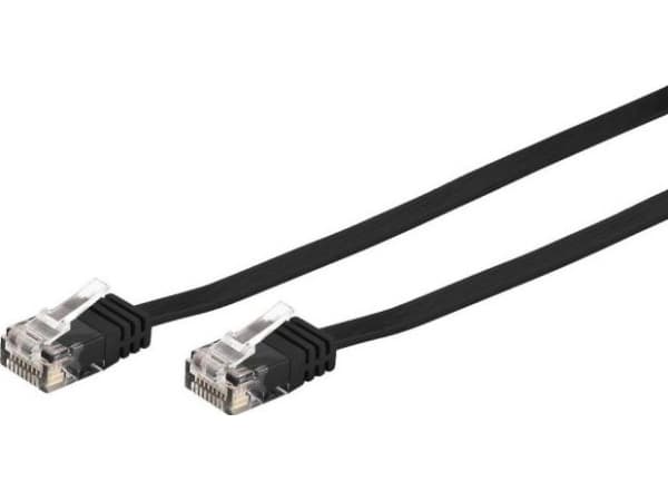 Goobay CAT6 U/UTP Flat 1m, 1m, Cat6, U/UTP (UTP), RJ-45, RJ-45