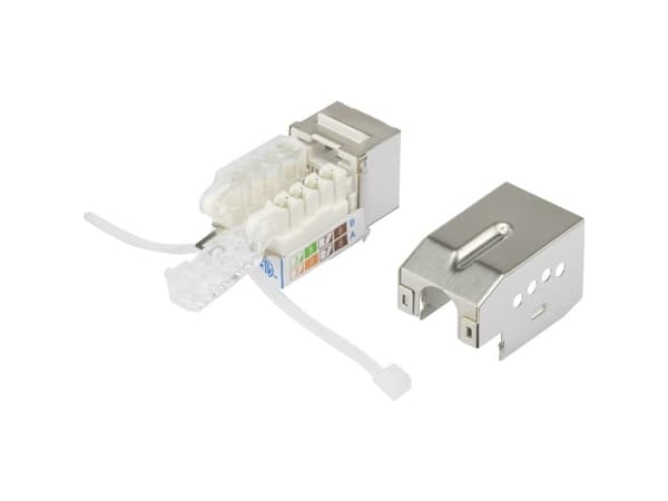 Renkforce RF-4848594, Flat, Hvit, RJ-45, Hunkjønn, 22/26, 500 MHz