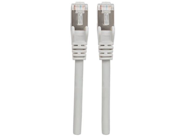 Intellinet 10m CAT6a S/FTP, 10 m, Cat6a, S/FTP (S-STP), RJ-45, RJ-45, Grå
