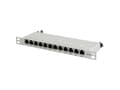 Miniatyrbilde 4 av 5: LogiLink NP0065, 10 Gigabit Ethernet, RJ-45, Cat6a, Grå, Metall, Rackmontering