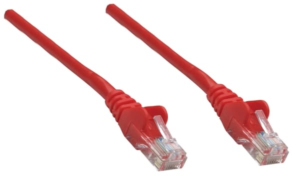 Intellinet 738958, 0,25 m, Cat5e, SF/UTP (S-FTP), RJ-45, RJ-45, Rød