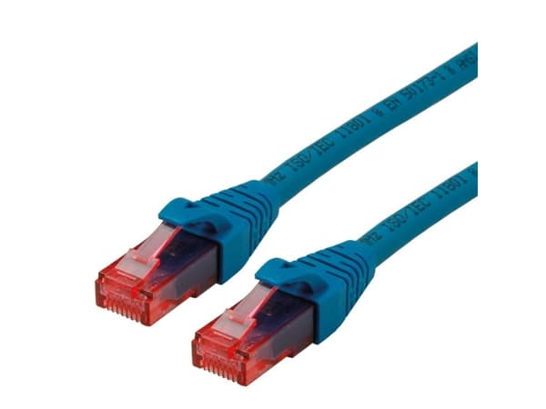 ROLINE 21.15.2541, 1 m, Cat6, U/UTP (UTP), RJ-45, RJ-45, Blå