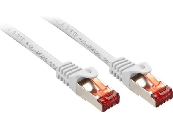 Lindy Cat.6 S/FTP 3m, 3 m, Cat6, S/FTP (S-STP), RJ-45, RJ-45, Hvit