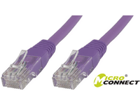 MicroConnect - Verkkokaapeli - RJ-45 (uros) - RJ-45 (uros) - 1,5 m - UTP - CAT 6 - säikeistetty - violetti
