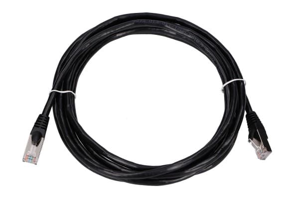 Extralink - Liitäntäkaapeli - RJ-45 (uros) RJ-45 (uros) - 3 m - 5,6 mm - FTP - CAT 5e - sisäkaapeli, valettu, solmuton - musta - musta