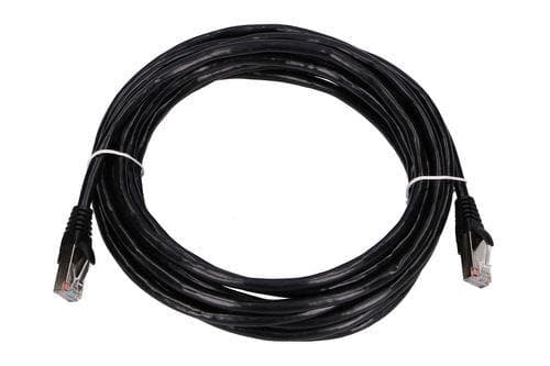 Extralink - Liitäntäkaapeli - RJ-45 (uros) RJ-45 (uros) - 3 m - 5,6 mm - FTP - CAT 5e - sisäkaapeli, valettu, solmuton - musta - musta