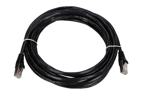 Extralink - Liitäntäkaapeli - RJ-45 (uros) RJ-45 (uros) - 3 m - 5,6 mm - FTP - CAT 5e - sisäkaapeli, valettu, solmuton - musta - musta