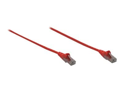 Intellinet Network Patch Cable, Cat6, 3m, Red, CCA, U/UTP, PVC, RJ45, Gold Plated Contacts, Snagless, Booted, Lifetime Warranty, Polybag - Koblingska