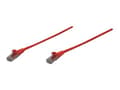 Miniatyrbilde 1 av 5: Intellinet Network Patch Cable, Cat6, 3m, Red, CCA, U/UTP, PVC, RJ45, Gold Plated Contacts, Snagless, Booted, Lifetime Warranty, Polybag - Koblingska