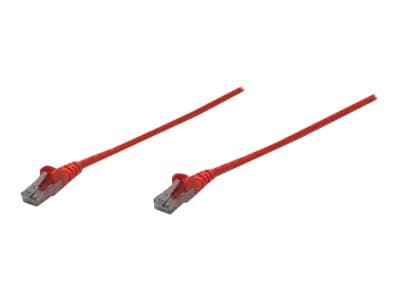 Intellinet Network Patch Cable, Cat6, 3m, Red, CCA, U/UTP, PVC, RJ45, Gold Plated Contacts, Snagless, Booted, Lifetime Warranty, Polybag - Koblingska