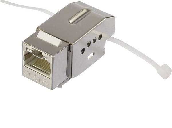 Renkforce RF-4308249, RJ45, Metallisk, Transparent, Vit, Hane/Hona, Rak, Metall, Plast, Cat6