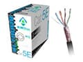 Miniatyrbilde 1 av 5: ALANTEC - Samlet kabel - 305 m - foliebelagt uskjermet tvinnet kabelpar (F/UTP) - CAT 5e - utendørs, solid - svart