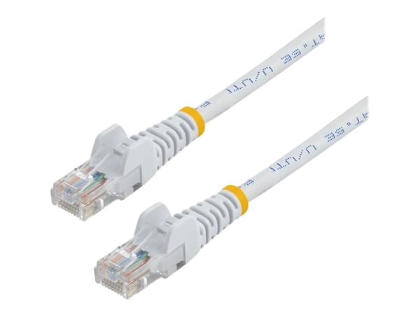 StarTech.com 0.5m White Cat5e / Cat 5 Snagless Ethernet Patch Cable 0.5 m - Patch-kabel - RJ-45 (hane) till RJ-45 (hane) - 50 cm - UTP - CAT 5e - tvi