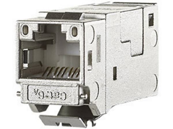 METZ CONNECT 130910KI, Platt, Metallisk, RJ-45, Honkoppling, Cat6a