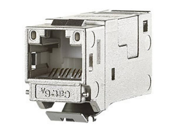 METZ CONNECT 130910KI, Platt, Metallisk, RJ-45, Honkoppling, Cat6a