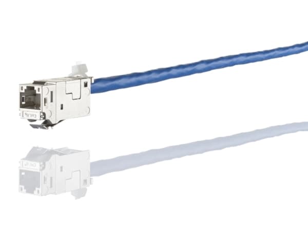 METZ CONNECT 130910KI, Platt, Metallisk, RJ-45, Honkoppling, Cat6a