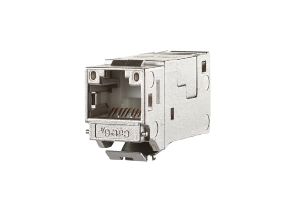 METZ CONNECT 130910KI, Platt, Metallisk, RJ-45, Honkoppling, Cat6a