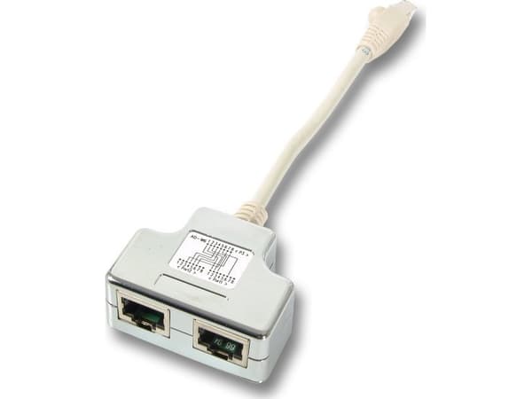 EFB Elektronik K5122.015, IEEE 802.3, IEEE 802.3u, 10/100BASE-TX, Cat5e, Hvit, 0,15 m, Hankjønn/hunkjønn