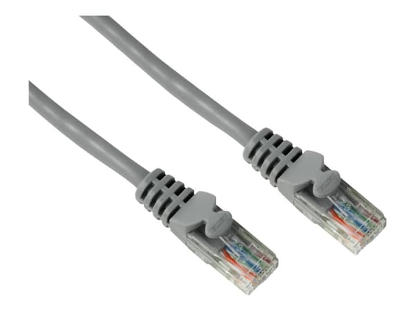 Hama - Koblingskabel - RJ-45 (hann) til RJ-45 (hann) - 5 m - UTP - CAT 5e - formstøpt - grå