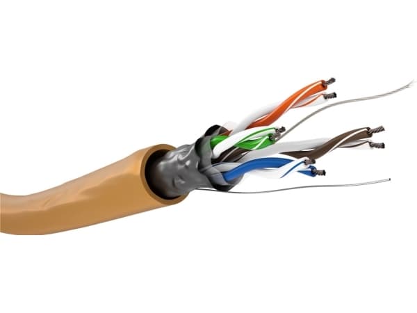 Goobay 93268, 100 m, Cat5e, F/UTP (FTP), Oransje