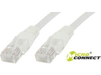 MicroConnect Value Pack - Nettverkskabel - RJ-45 (hann) til RJ-45 (hann) - 7 m - 6 mm - UTP - CAT 6 - flertrådet, rund - hvit (en pakke 10)