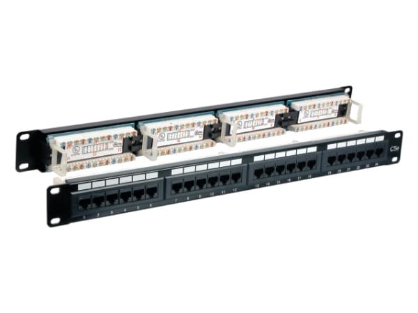 EFB Elektronik 37584.1, 2500 Mbit/s, RJ-45, Cat5e, U/UTP (UTP), Sort, Rackmontering Sort